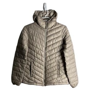 Mountain Warehouse Women's Light Gray Hooded Puffer Jacket